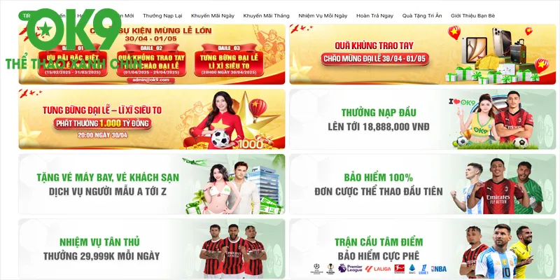 Thế Giới Ưu Đãi Bất Tận Tại OK9